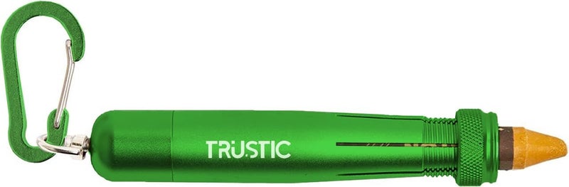 Trustic - Lumber Keel Crayon Holder for 1/2" Round or Hexagonal Crayons, Industrial Heavy Duty Construction Carpenter Metal Holder (Green) - Image 1